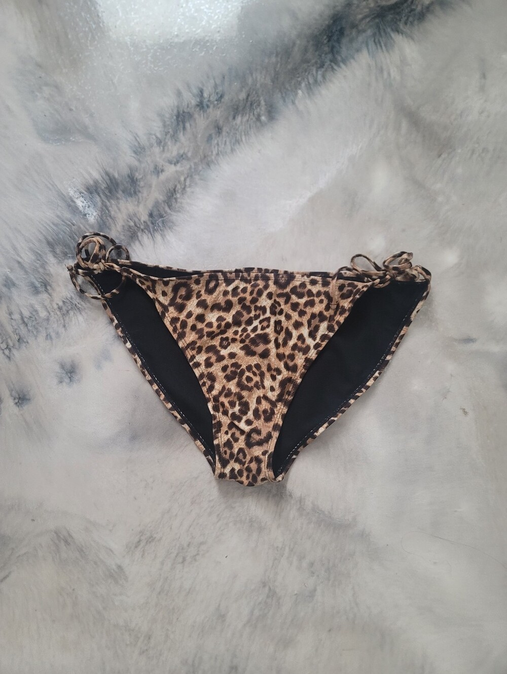 Wet Seal Leopard Print Bikini Bottoms - Brown